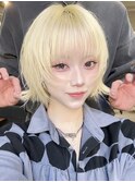 Yハッシュレイヤーボブ/顔周りレイヤーボブ/くびれレイヤー