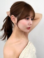 アマトウキョウ アユンチェ(AMA TOKYO×AYUNCHE) 前髪顔まわり韓国ヘアレイヤーカットサイドバンク2wayバンク韓国