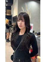 ラピス 大阪心斎橋店(Lapis) レイヤーカット/ダークグレージュ/シールエクステ