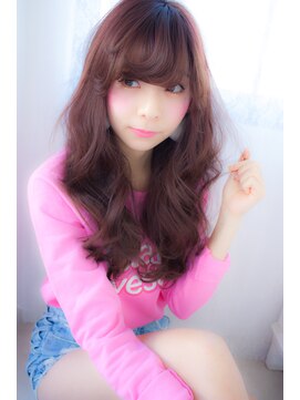 アンジュ ヘアー(Ange hair) アンジュヘアー金山　流し前髪の無造作カール♪