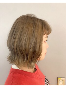 ウノプリール 茶屋町店(unopulir) ミニボブのベージュカラー