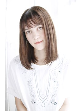 シュシュット(chouchoute) 小顔セミウェットウェーブハイライトカラー美髪オリーブカラー45