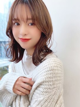 ハニーシブヤ(HONEY shibuya) 【HONEY渋谷】前髪あり×愛されゆるミディ