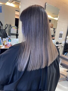 プライズ 池袋店(prize) バレイヤージュハイトーンホワイトカラーパールベージュ2197