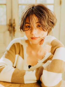 美容室 リズヘアー 稲毛店(Riz hair) ゆるふわハンサムショート【稲毛】