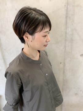 ドアベルヘアリビング(Door Bell hair Living) アシメバングベリーショート