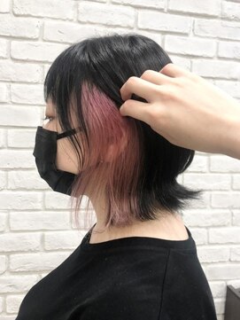 グランシュ 青葉台店(GranCieux) インナーカラー ピンク 韓国風カラー 青葉台