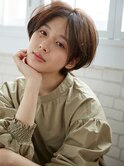 +animoせんげん台+マロンベージュ×ラフなマッシュ束感ショートg
