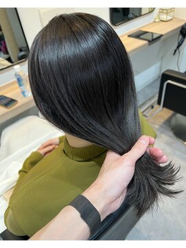 フルール(Fleur) 恵比寿 ダークブルージュ 髪質改善オージュアトリートメント