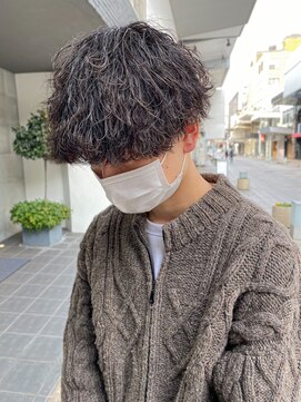レフ(LEF) 【メンズパーマスタイル】プードルウェーブ/ケアパーマ