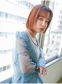 内巻き ボブ フェイスレイヤー ストレート