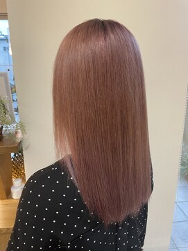 ヘアーメイクポリッシュ 久世店 艶髪ストレート/ピンクベージュ