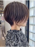 20代30代40代50代耳かけショート前髪なしハンサムショートカット