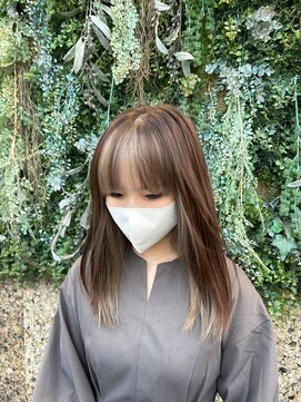 ノーブルヘアー(NOBLE HAIR) インナーカラー×ベージュ