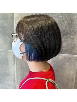 美容室 アイディー i-dee ブルーインナーカラー