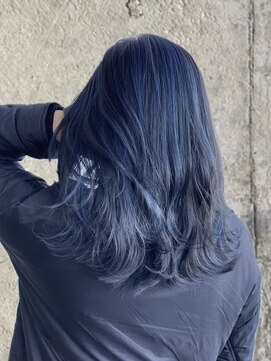 ヘアーデザイン グランツ 平成店(hair design Granz) ハイライト×ブルー