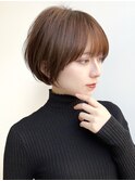 say.ぱっつん前髪 ショート 丸みショート マッシュショート 青山