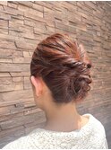 お祭りヘアアレンジ