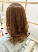 艶髪/透明感/ミルクティーアッシュブラウン