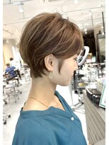 【LA'BO三浦】耳掛けハイライトショート