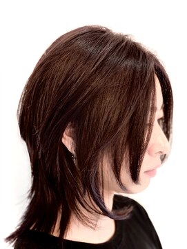 ヘアデザイン ファブロ(hair design FABRO.) ウルフレイヤー/イルミナカラー/ディープアメジスト/TOKIO