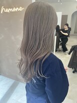 ネモネ バイ ミリー 梅田茶屋町(nemone by milly)&nbsp;ブリーチあり　ミルクティーベージュカラー