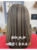 バレヤージュ風白髪ぼかしコース