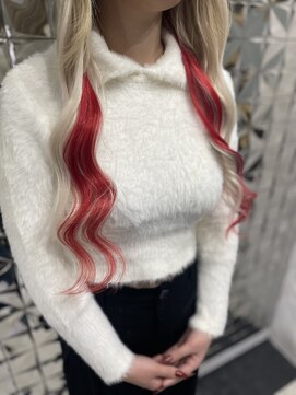 ラブスタシー 京都河原町店(lovestasy) シールエクステ/インナーカラー/成人式/ハイトーンロング