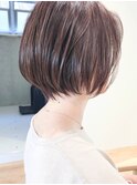 say.田代チェリーレッドクラゲヘアーくびれ巻きショート縮毛矯正