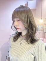 セシル(SECYL) 【Mika】レイヤーボブ　オリーブベージュ　イエベ　韓国