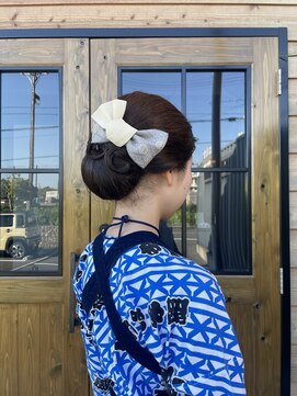 ライフイズ 磐田本店(Life is...) お祭りhair/祭りヘア/シニヨンヘア