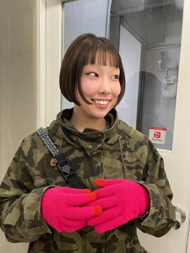 エンドリンク(endlink) ワイドバング前下がりボブに合わせカット