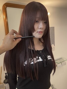 イェッカ パビル(YECCA pabil) ブリーチなしワインレッド