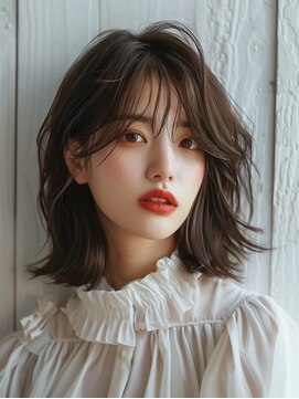 モードケイズ JR茨木improve店(MODE K's) 3Dカラーモードハニーアッシュ斜めバング