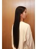 【自然な仕上がりに感動】メテオ縮毛矯正+カット+TR+ホームケア ¥31,000