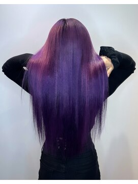 ヘアーエクステンド エフ 渋谷(f) ピンクバイオレッドヘアー