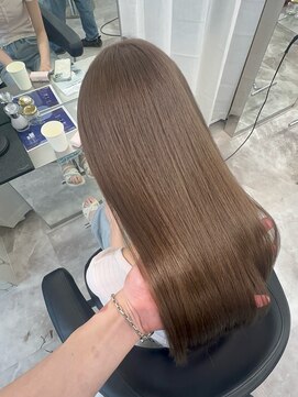 エトワール(ETOILE) ブラウンベージュ/ブリーチカラー/ロング/ダブルカラー/リタッチ