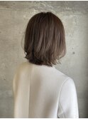 くびれボブ&ラベンダーブラウン
