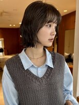 ヤイエ 青山店(yiye)&nbsp;ボブショートボブミニボブ切りっぱなしボブ前下がりボブ前髪あり