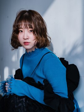 ヘアークラフト(Hair Craft) ボブパーマ×ブラウンカラー【岡山】レイヤーカット