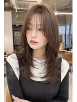 ノイエ 原宿 北参道(NoIE) バタフライカットハッシュカットマレットヘアチェリーレッド