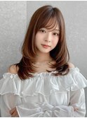 似合わせカット/ダークアッシュ/バタフライカット/川崎30