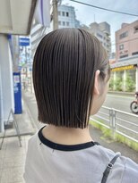 オーガニックエコ 川越(organic+eco)&nbsp;20代30代切りっぱなしボブオリーブ春ヘア大人スタイル小顔カット