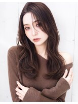 ルーヴル 西宮北口(Louvre)&nbsp;グレーベージュ・レイヤー・かきあげバング・ロング