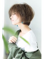 ティファ 銀座(Tiffa) 30代40代大人かわいいブルージュ前下がりエアリーショート