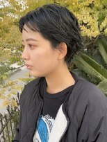 ドレス(DRESS)&nbsp;クールショート×ブルーブラック_前髪_イメチェン