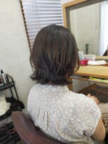 キュウヘアー(KYUU HAIR)&nbsp;ミディアム×ハイライト