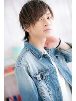 ミック 日暮里店(miq) 目力UP!の斜めバングメッシュカラーネオウルフc1