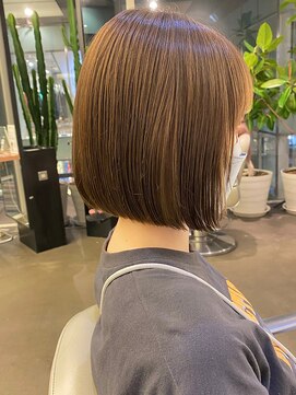 ディフィーノ 青山(DIFINO) 【DIFINO青山】ぱつっとミニボブ/艶ブラウン