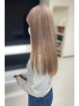 オズ 梅田店(OZ) キャラメルラテ/ミルクティーベージュ/春色/暖色/艶髪ハイトーン